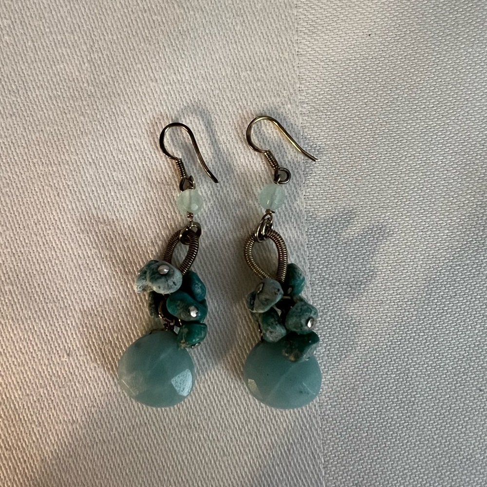 Elegant Turquoise Dangle Earrings